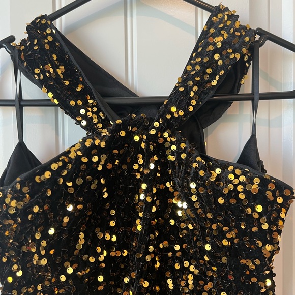 Grace Karin Black and Gold Cocktail Dress - Picture 3 of 8